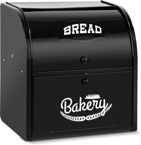 large stainless steel bread box|extra large metal bread box.